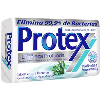 Jabón en Barra Antibacterial Limpieza Profunda Protex  130 g