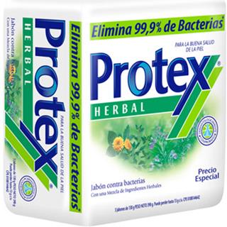 Jabón en Barra Antibacterial Herbal Protex  390 g