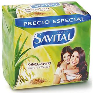 Jabón en Barra de Avena y Aloe Vera Savital  390 g