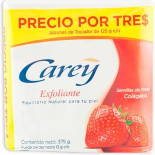 Jabón en Barra Exfoliante Colágeno, Fresa Carey  375 g