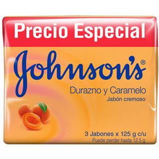 Jabón en Barra Durazno y Caramelo Johnson's  375 g