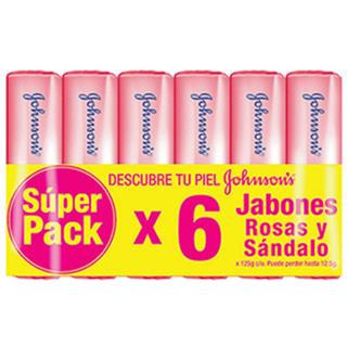 Jabón en Barra Rosas y Sándalo Johnson's  750 g