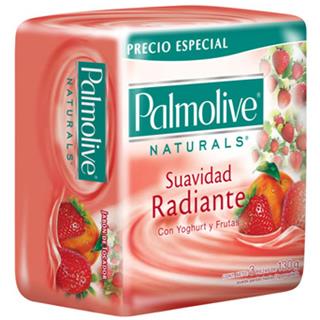 Jabón en Barra Suavidad Radiante, Yogur y Frutas Palmolive  390 g