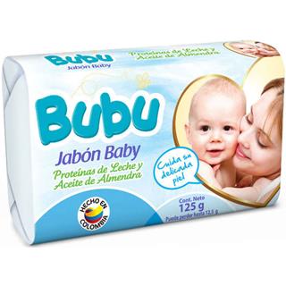 Jabón en Barra para Bebé Leche y Aceite de Almendra Bubu  125 g