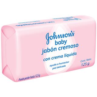 Jabón en Barra para Bebé Con Crema Líquida Johnson's Baby  125 g