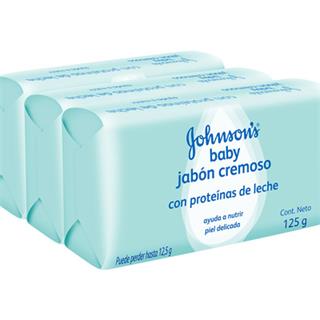 Jabón en Barra para Bebé Con Proteínas de Leche Johnson's Baby  375 g