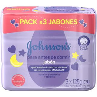 Jabón en Barra para Bebé Para Antes de Dormir Johnson's Baby  375 g