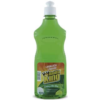 Jabón Lavaplatos Líquido con Aloe Vera y Aroma a Limón Brilla King  500 ml