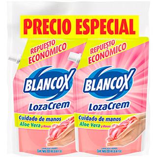 Jabón Lavaplatos Líquido con Aloe Vera y Aroma a Rosas BlancoX 1 660 ml