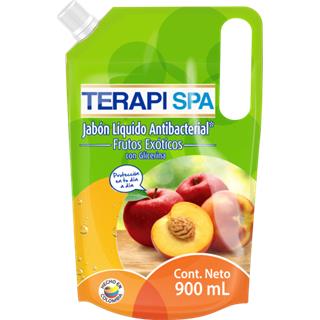 Jabón Líquido Antibacterial Frutos Exóticos, Glicerina Terapi Spa  900 ml