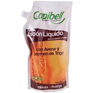 Jabón Líquido de Avena Trigo Capibell  800 ml