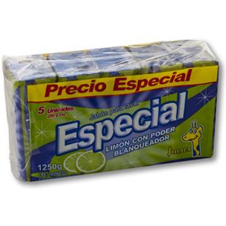 Jabón para Ropa con Aroma a Limón Blanqueador Jirafa 1 250 g