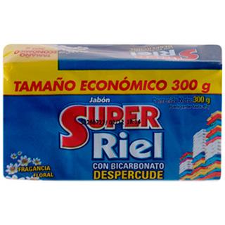 Jabón para Ropa con Bicarbonato Super Riel  300 g