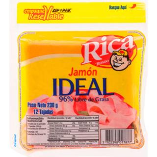 Jamón de Cerdo Bajo en Grasa Rica  230 g