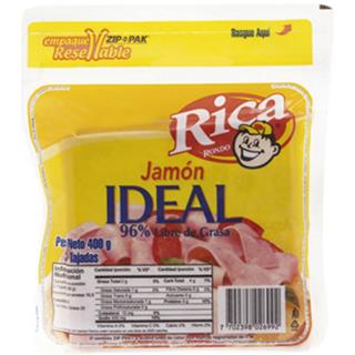 Jamón de Cerdo Bajo en Grasa Rica  400 g