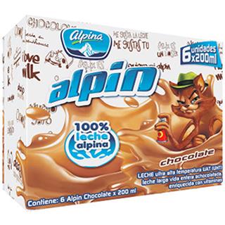 Leche con Sabor a Chocolate Alpina 1 200 ml