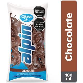 Leche con Sabor a Chocolate en Bolsa Alpin  180 ml