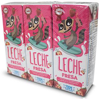 Leche con Sabor a Fresa en Caja Latti  600 ml