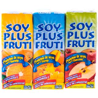 Leche de Soya con Jugo de Frutas Surtidas Soy Plus 1 200 ml