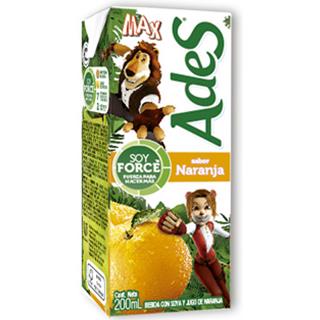 Leche de Soya con Jugo de Naranja Ades  200 ml