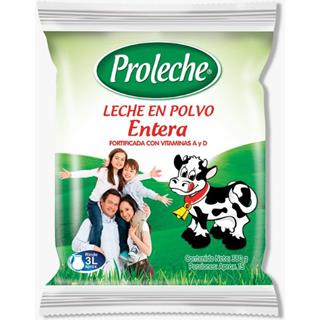 Leche en Polvo Entera Vitamina A y D Proleche  380 g