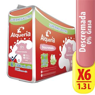 Leche Larga Vida Descremada en Bolsa Alquería 7 800 ml