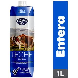 Leche Larga Vida Entera en Caja Alpina 1 000 ml