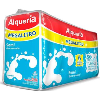 Leche Larga Vida Semidescremada en Bolsa Alquería 6 600 ml