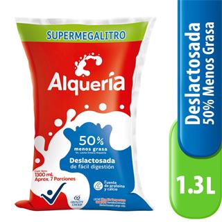 Leche Larga Vida Semidescremada Deslactosada en Bolsa Alquería 1 300 ml