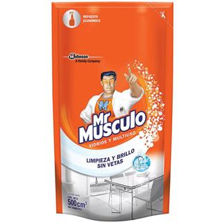 Limpiavidrios Repuesto Fragancia Fresca Mr. Músculo  500 ml