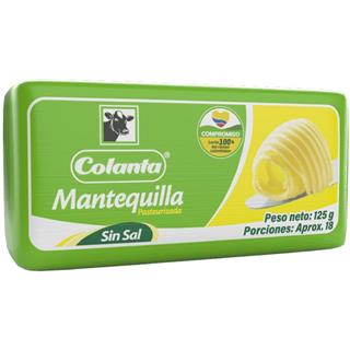 Mantequilla sin Sal Colanta  125 g