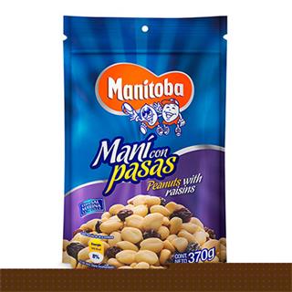 Maní con Pasas Manitoba  370 g