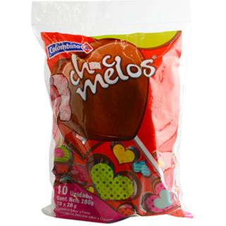 Masmelos Recubiertos con Chocolate Corazón Chocmelos  280 g
