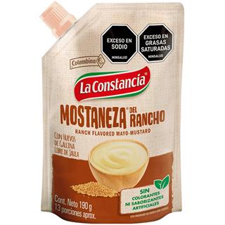 Mayonesa y Mostaza Del Rancho La Constancia  190 g