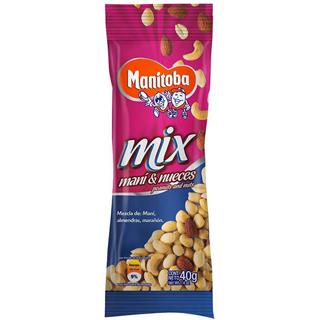 Mezcla de Nueces Maní, Almendras, Marañón Manitoba  40 g