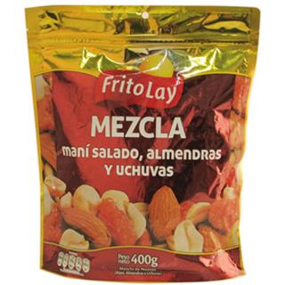 Mezcla de Nueces y Frutas Secas Maní Salado, Almendras y Uchuvas Frito Lay  400 g