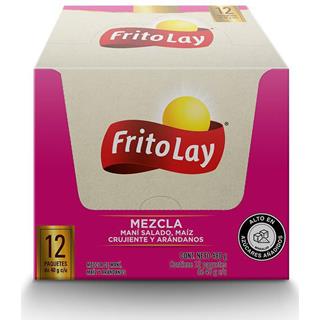 Mezcla de Nueces y Frutas Secas Maní Salado, Maíz Tostado y Arándanos Frito Lay  480 g