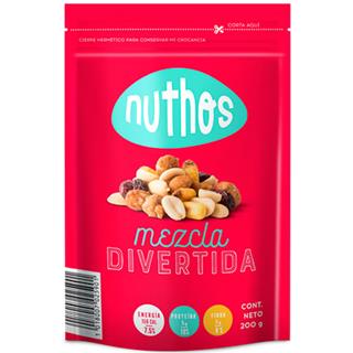 Mezcla de Nueces y Frutas Secas Maní, Maíz y Arándanos Deshidratados Nuthos  200 g