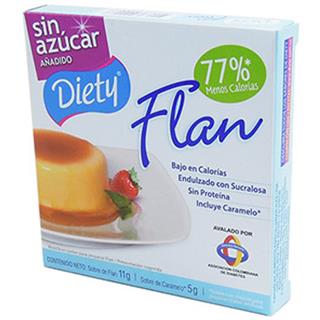Mezcla para Flan Dietético Dietético Diety  11 g