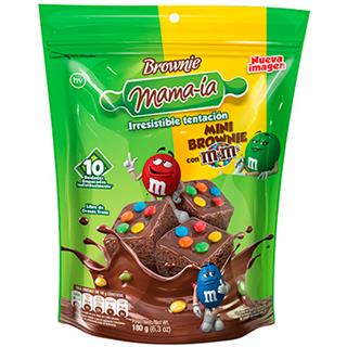 Mini Brownies con Chocolates Recubiertos Mama-ia  180 g