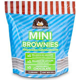 Mini Brownies Sabores Surtidos Horneaditos  350 g