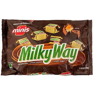Mini Galletas con Caramelo Recubiertas con Chocolate Milky Way  326 g