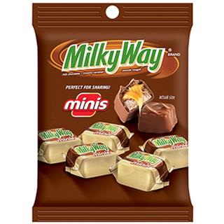 Mini Galletas con Caramelo Recubiertas con Chocolate Milky Way  82 g