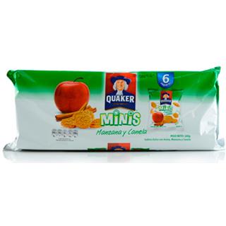 Mini Galletas Integrales con Avena Manzana y Canela Quaker  240 g