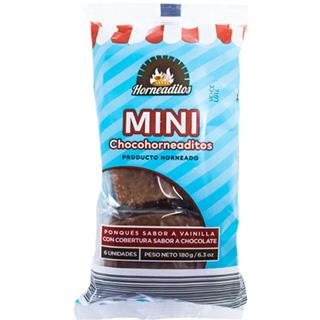 Mini Ponqués Recubiertos con Chocolate Horneaditos  180 g