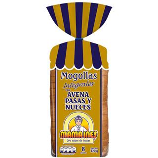 Mogollas Avena, Pasas y Nueces Mamá Inés  320 g