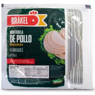 Mortadelas de Pollo Premium Brakel  250 g