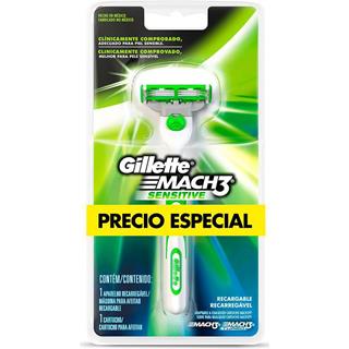 Máquina para Afeitar de 3 Hojas con Repuestos para Piel Sensible Gillette  1 unidad