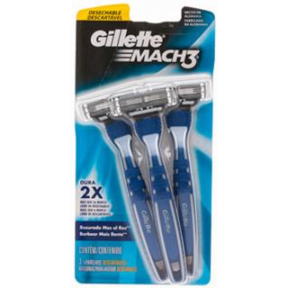 Máquina para Afeitar de 3 Hojas Gillette  3 unidades