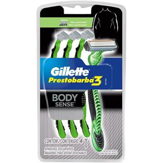 Máquina para Afeitar de 3 Hojas Cuerpo Gillette  4 unidades